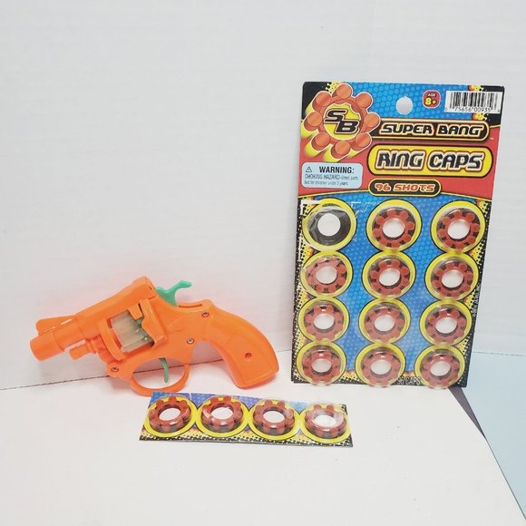 JA-RU Super Bang Cap Shot 8 Shot Ring Caps Toys Gun Jaru Over A 100 Caps - Picture 1 of 8